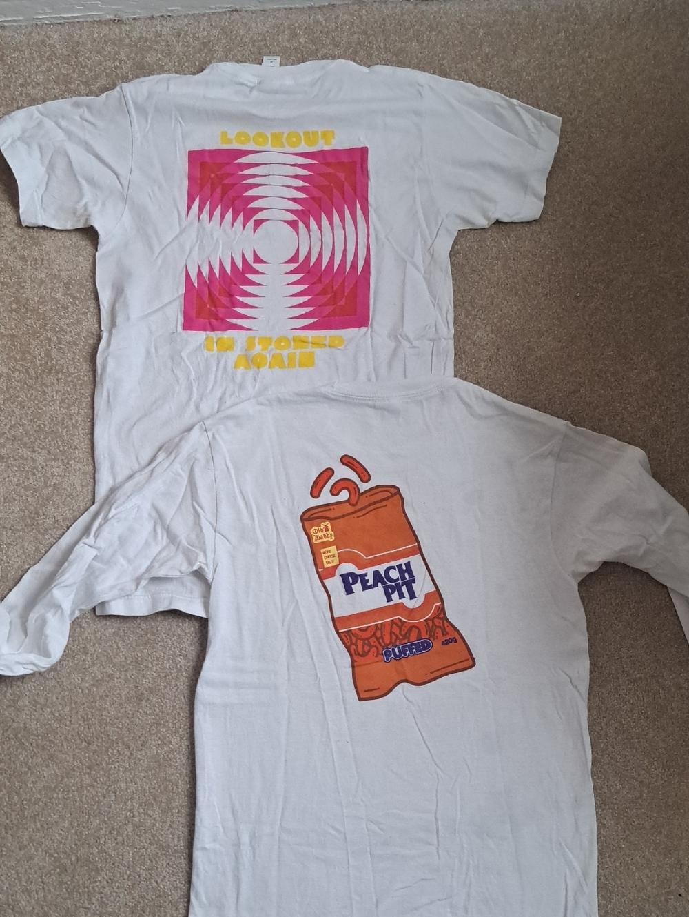 Peach Pit Band Shirt Bundle, Unisex Small